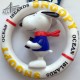 SNOOPY Dog Toys Squeaky Chew Rope Strong Rubber